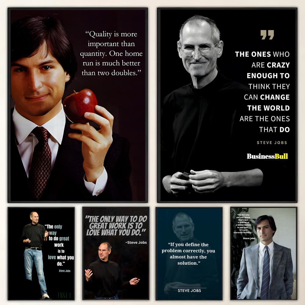 Photography Job - Desenli S-Steve J-Jobs Q-Alıntılar Posteri HD