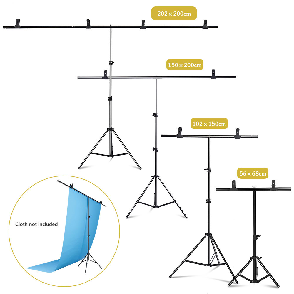 Backdrop Stand Kit - Fotoğrafçılık T-şekilli Arka Plan Fon Standı