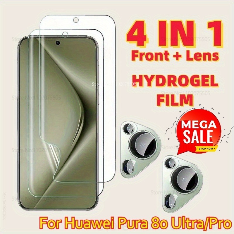 Photography Kit Huawei Pura 80 Ultra - [4-in-1]2 Adet HD Çizilmez Hidrojel Film