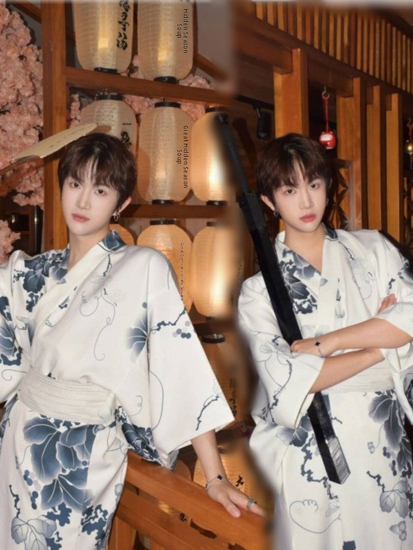 Photography Online - Geleneksel Erkek Kimono Takımı Resmi Stüdyo