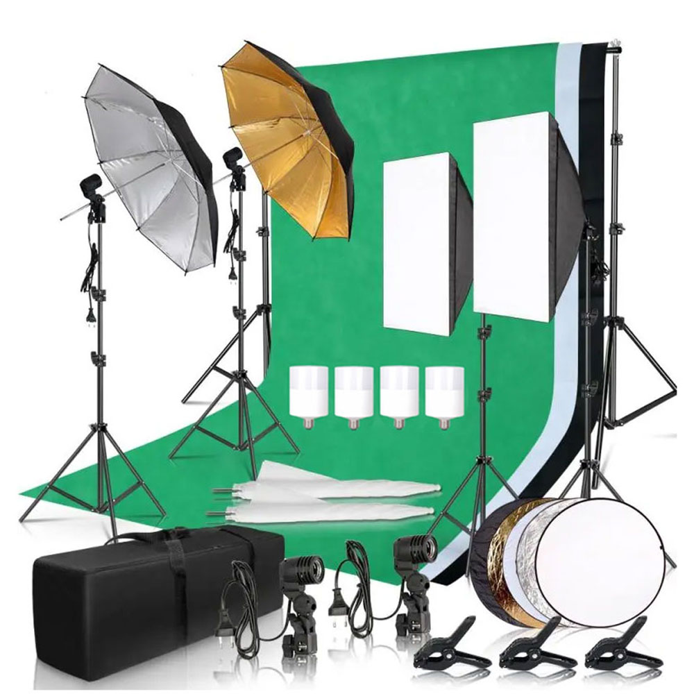 Backdrop Stand Kit - Fotoğrafçılık Fotoğraf Stüdyosu Softbox Aydınlatma Seti