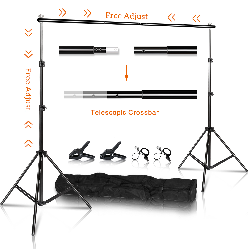 Backdrop Stand Kit - Fotoğraf Stüdyosu Arka Plan Fotoğrafçılığı Fon