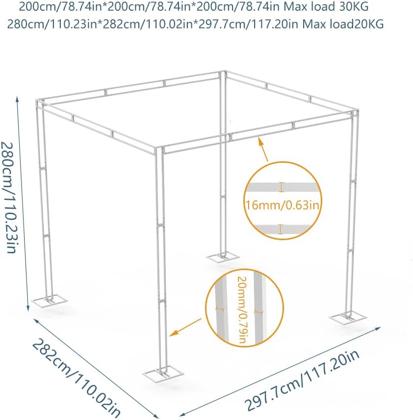 Ağır Düğün Zemin Standı Kiti G - Backdrop Stand Kit incelemesi ve fiyatı