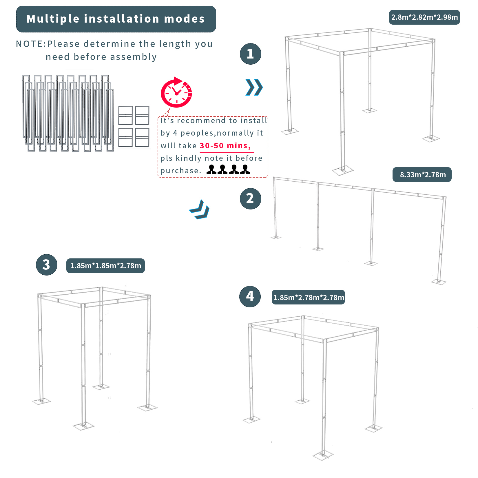 Ağır Düğün Zemin Standı Kiti G - Backdrop Stand Kit incelemesi ve fiyatı