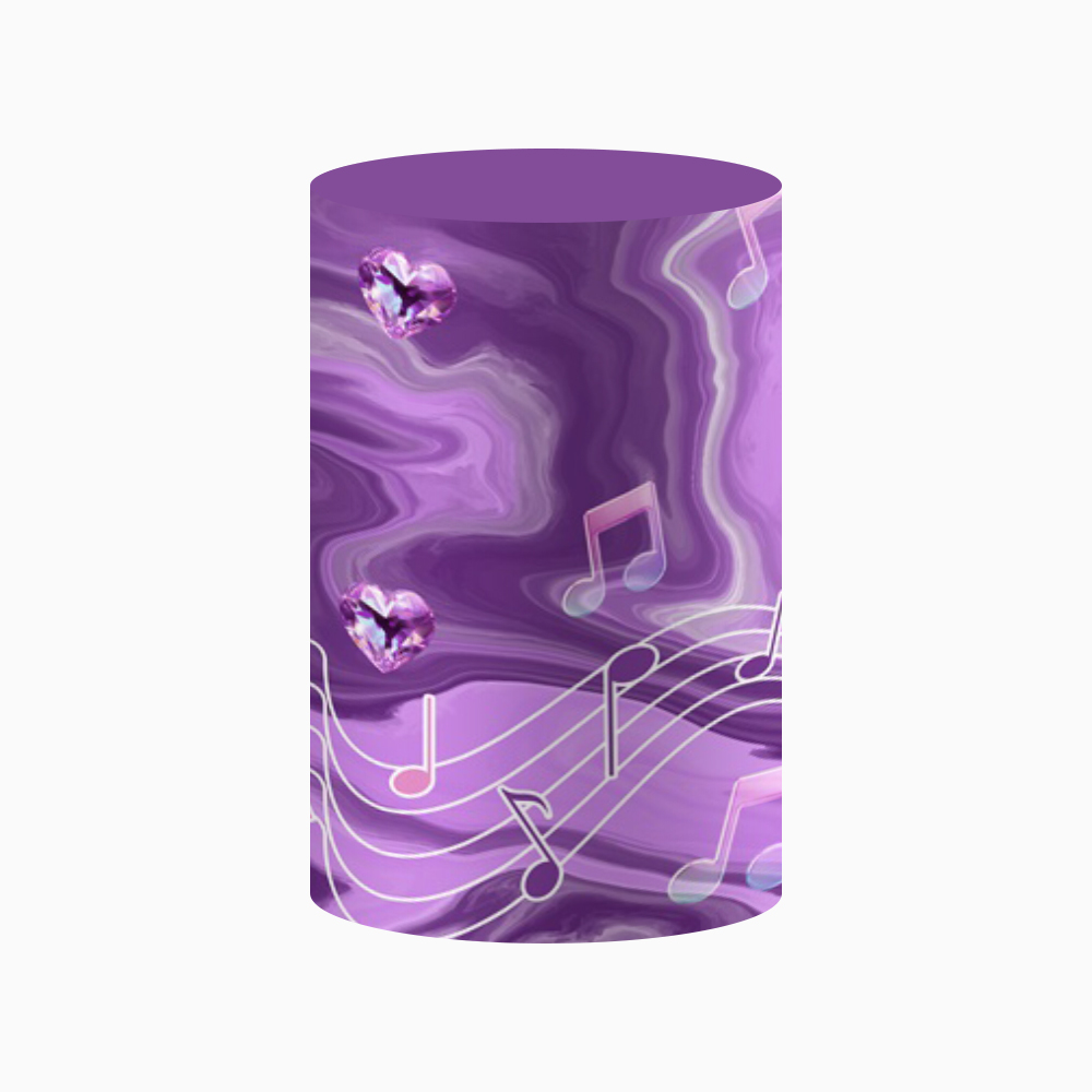 Mor Kpop Müzik Notası Silindir - Backdrop Stand Kit incelemesi ve fiyatı