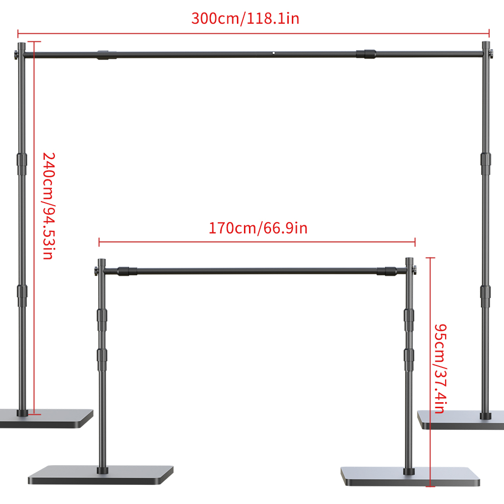 2.4X3M Ağır Hizmet Tipi Arka P - Backdrop Stand Kit incelemesi ve fiyatı