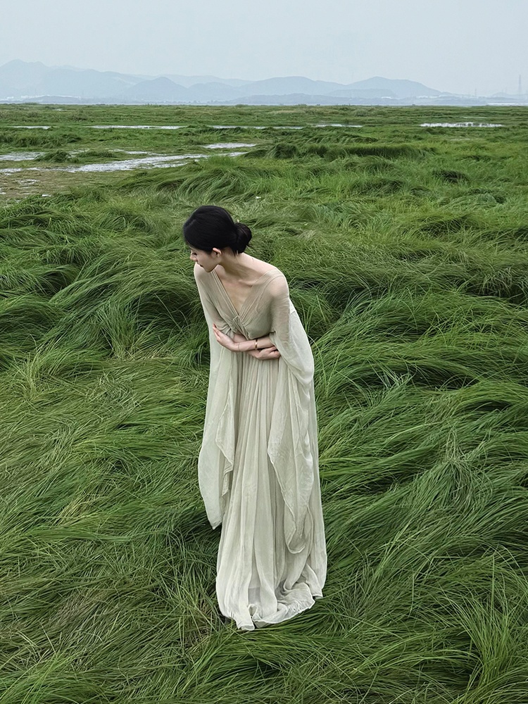 Yeni Çin Tarzı Bol Uzun Elbise - Photography Zen incelemesi ve fiyatı
