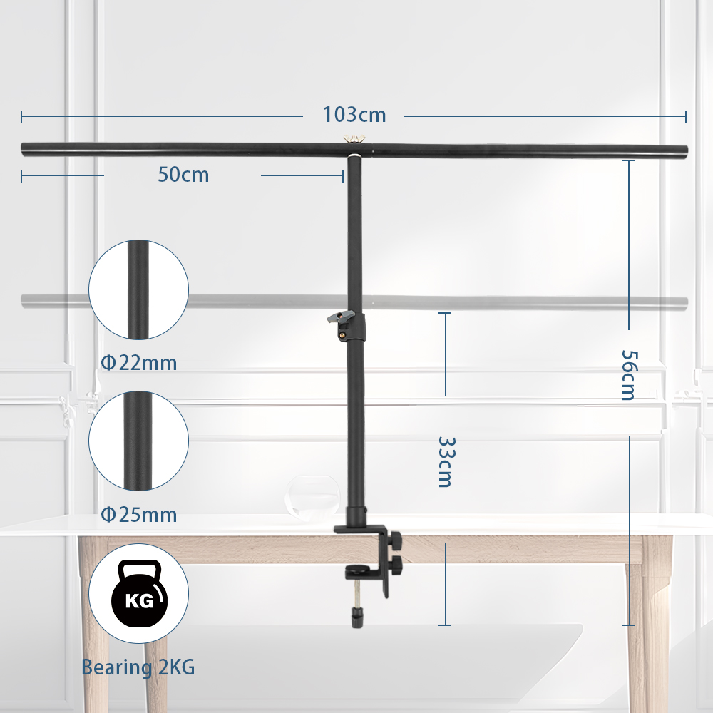 Ayarlanabilir küçük masa t-şek - Backdrop Stand Kit incelemesi ve fiyatı