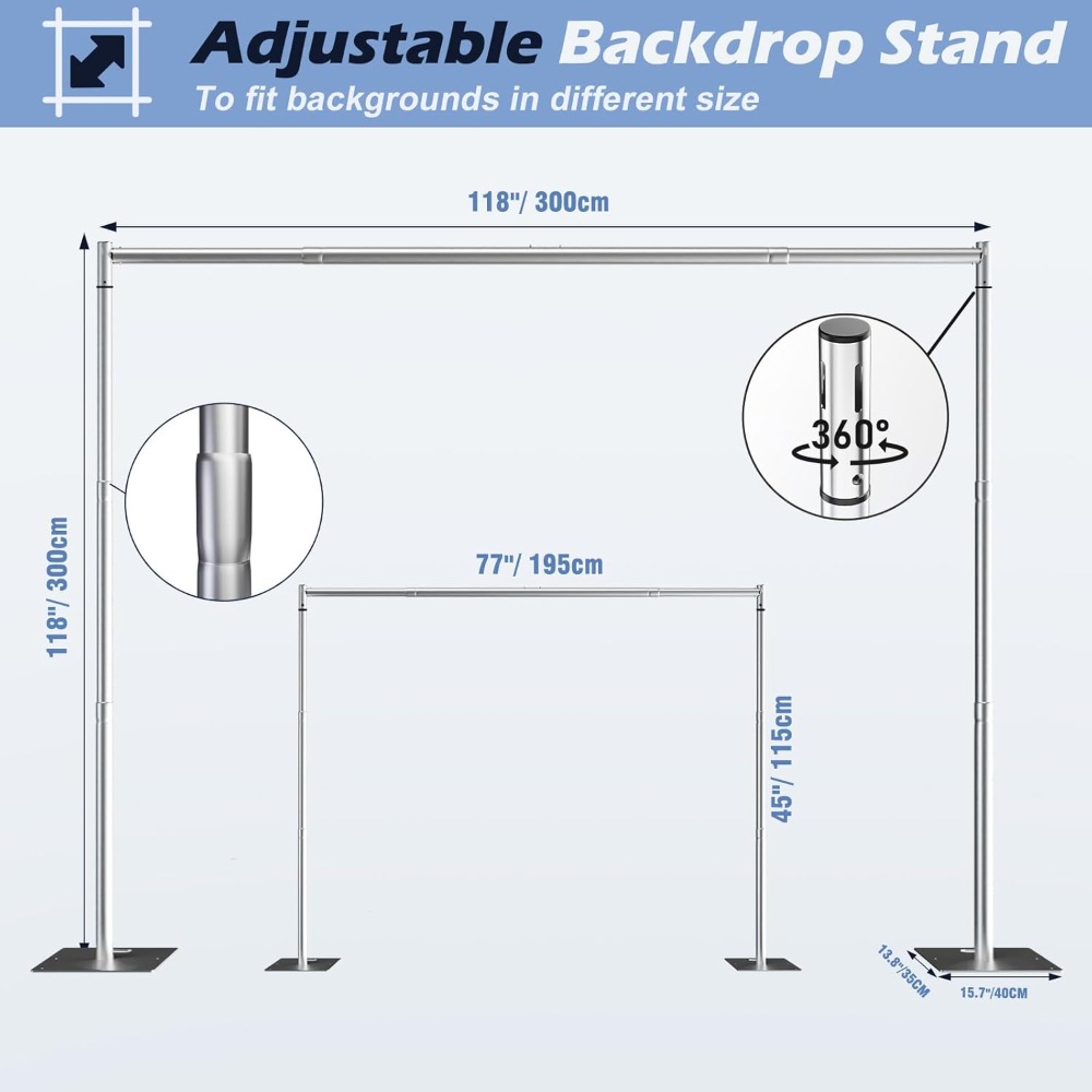 Ağır Hizmet Tipi Arka Plan Sta - Backdrop Stand Kit incelemesi ve fiyatı